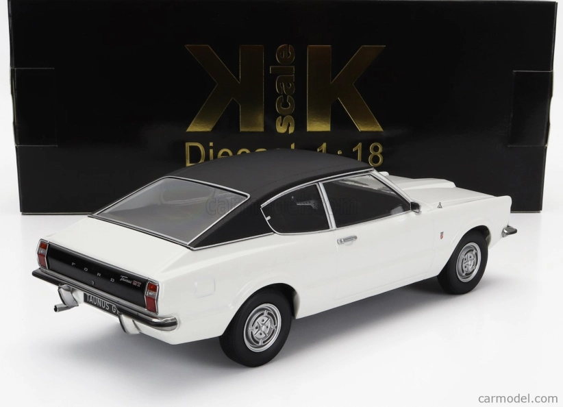 Kk-scale Ford england Taunus Gt Coupe 1971 1:18 White Black