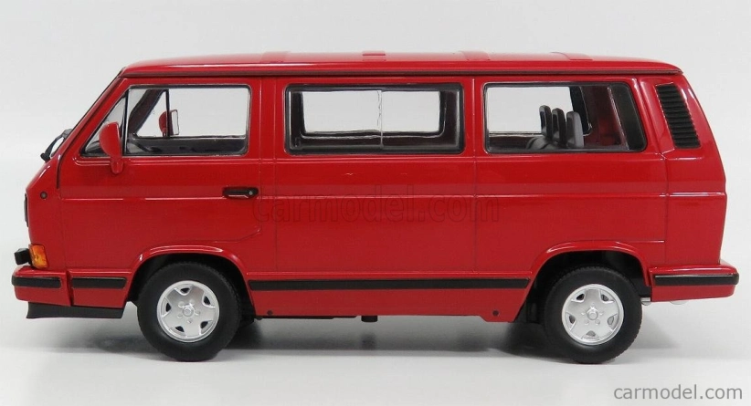 Norev Volkswagen T3 Multivan Minibus Red Star 1992 1:18 Red