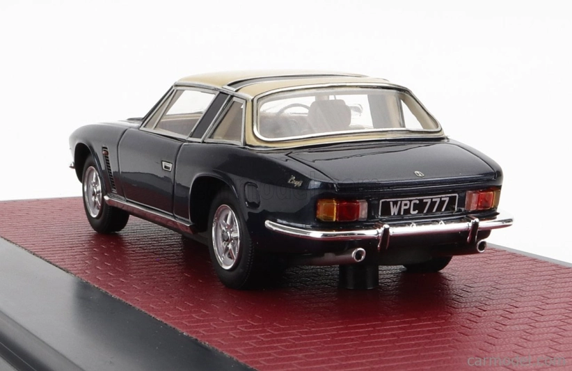 Matrix scale models Jensen Interceptor Siii Coupe 1975 1:43 Modrá Bílá