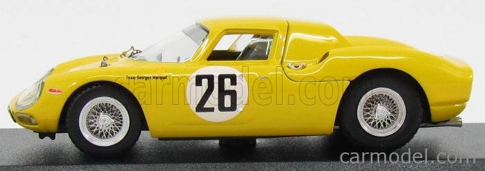 Najlepší model Ferrari 250lm 3.3l V12 Ch. N6313 Team Pierre Dumay N 26 2. 24h Le Mans 1965 Pierre Dumay - Gustave Gosselin 1:43 Žltá