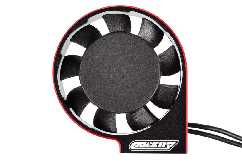 Ultra High Speed hliníkový větráček 40mm, černo/červený - 6-8,4V - konektor BEC černý