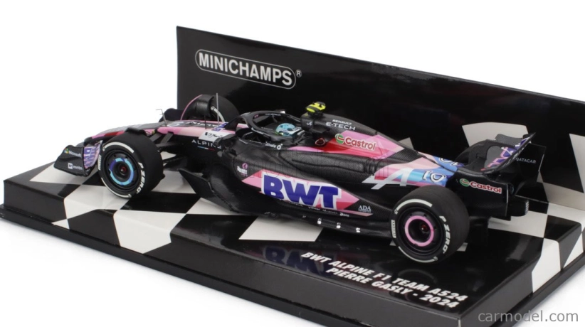 Minichamps Alpine F1 A524 Team Bwt Alpine N 10 Season 2024 Pierre Gasly 1:43 Černá Modrá Růžová