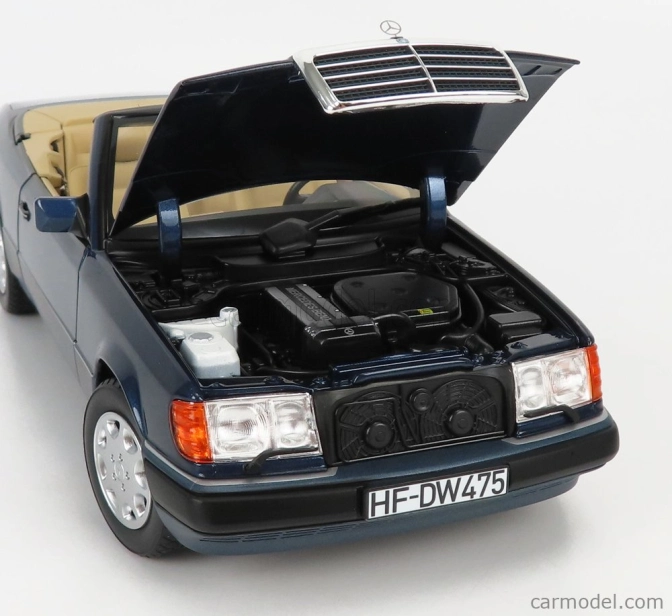 Norev Mercedes benz E-class 300ce 24v (a124) Cabriolet Open 1991 1:18 Námořní Modrá Met