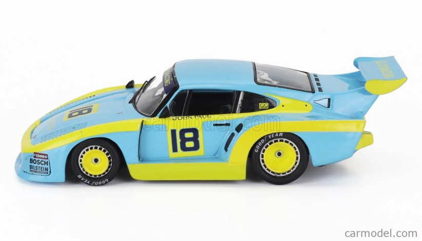 Ixo-models Porsche 935 930 K3 3.0l F6 Turbo Team Jlp Racing N 18 3. 6h Silverstone 1980 John Paul - Brian Redman 1:43 Svetlo modrá žltá