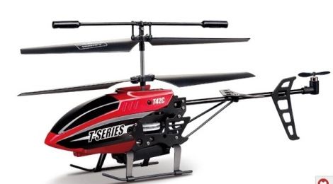 RC vrtuľník MJX T642C, červená