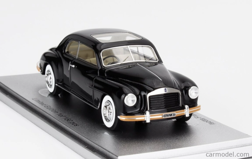 Kess-model Isotta fraschini 8c Monterosa Coupe Touring Open Roof 1947 1:43 Black