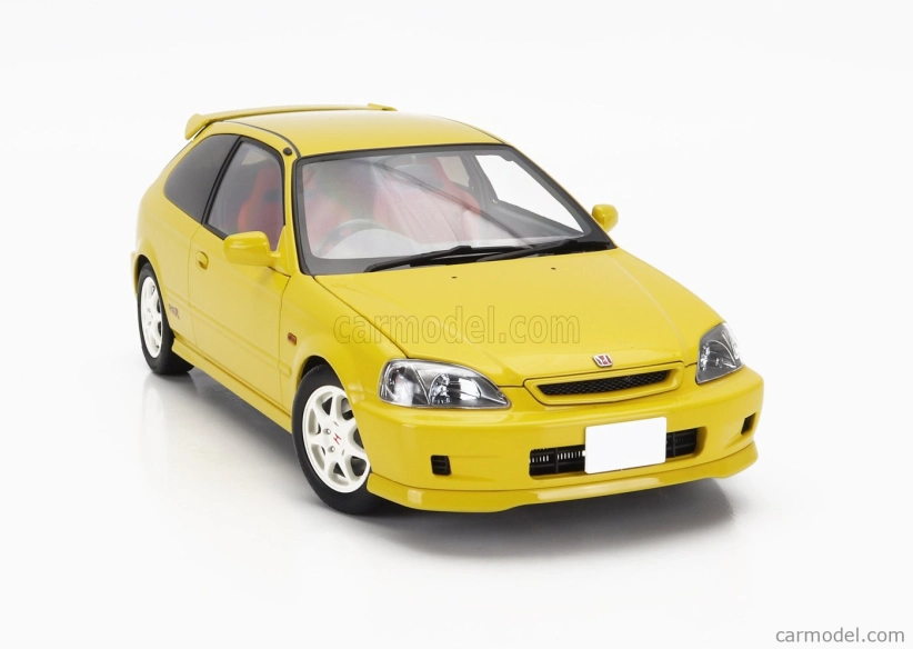Motorhelix Honda Civic Ek9 Type R With Engine And Accessories 1999 1:18 Žlutá Barva Slunečního Světla