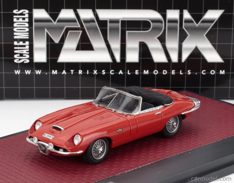 Matrix scale models Jaguar E-type Frua Roadster Open 1964 1:43 Red
