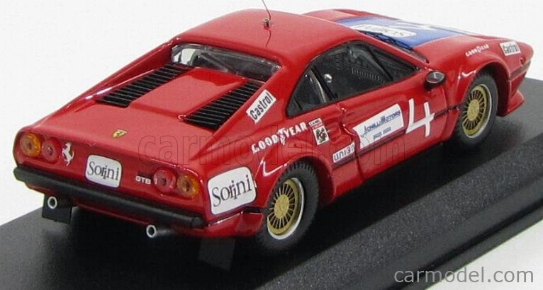 Najlepší model Ferrari 308 Gtb Coupe N 4 Daytona 1978 Mallet - Romolotti - Bondurant 1:43 Red