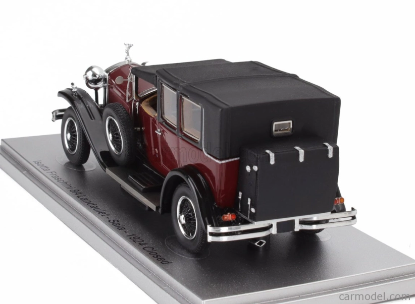 Kess-model Isotta fraschini Tipo 8a Landaulet Sala Semiconvertible Closed 1924 1:43 Bordeaux Black