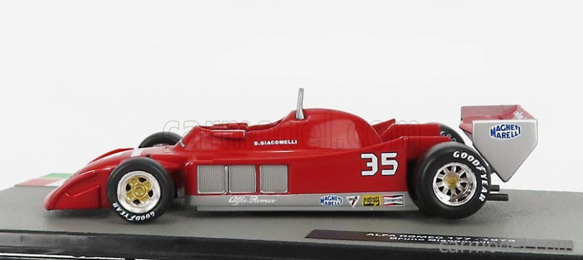 Edicola Alfa romeo F1 177 N 35 Sezóna 1979 Bruno Giacomelli 1:43 Červená biela
