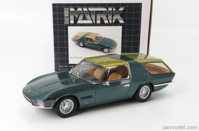 Matrix modely v mierke 1:18 Ferrari 330gt Ch.7963 Shooting Brake Vignale 1968 1:18 Green Met
