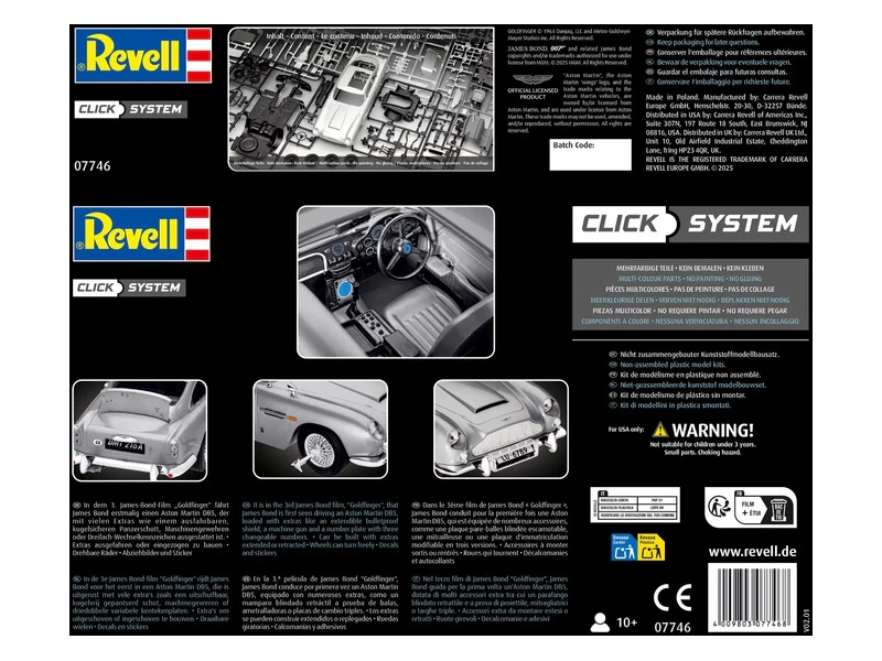 Revell EasyClick - James Bond Aston Martin DB5 (1:24)