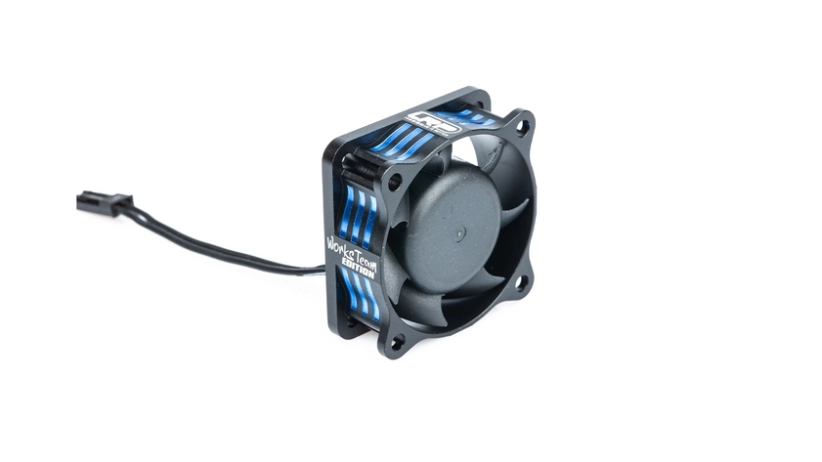 LRP WorksTeam Hliníkový SuperHighRev. ventilátor 40x40x15mm 1-2S s přijímačovým konektorem