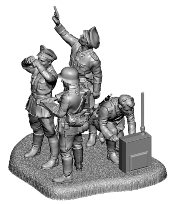 Zvezda figurky - německé velitelství (1:72)