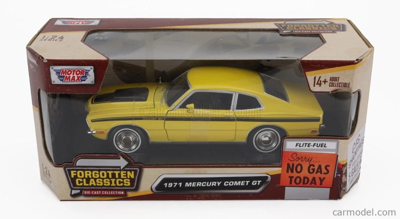 Motor-max Mercury Comet Gt Coupe 1971 1:24 Žlutá