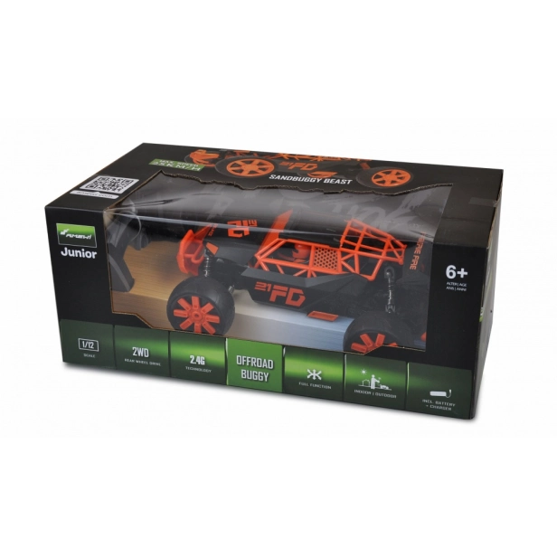 RC auto Beast piesočná buggy, oranžová