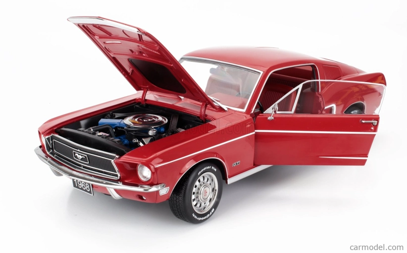 Ford usa Mustang Gt Fastback Coupe 1968 1:12 Červená