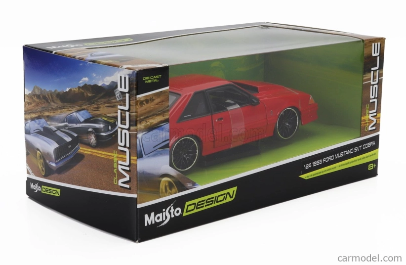 Maisto Ford USA Mustang Svt Cobra Coupe 1993 1:24 Red