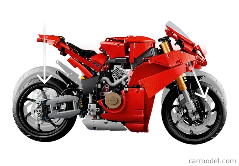 Lego Ducati Lego Technic - Panigale V4 S 2020 - Motorcycle - 1603 Pezzi - 1603 Pcs Red
