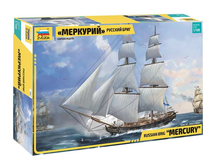 Zvezda Russian brig Merkurii 19. st. (1:100)