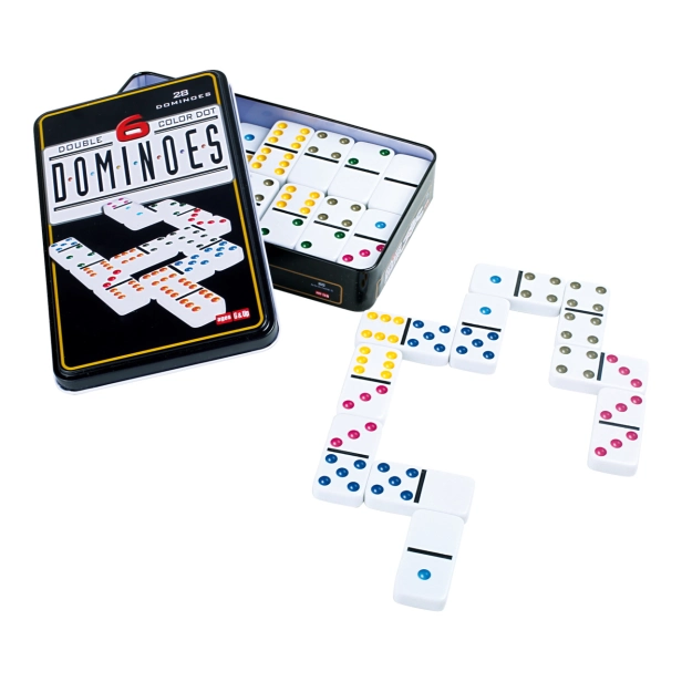 Small Foot Domino 6 barev - poškozený obal