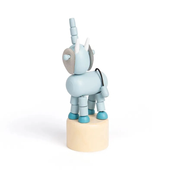 Bigjigs Toys Drevené stláčacie zvieratká Safari Slon