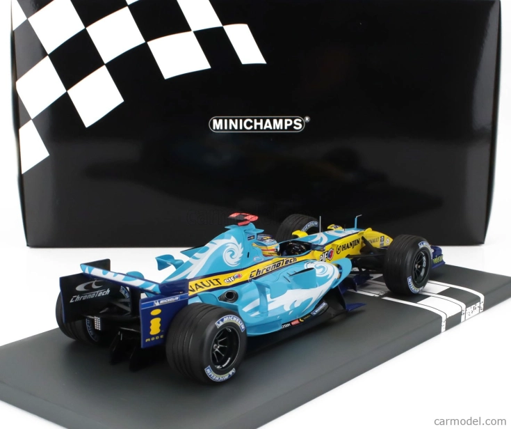 Minichamps Renault F1 R26 Team Mild Seven Renault F1 N 1 Majster sveta GP Turecka 2006 Fernando Alonso 1:18 Svetlo modrá žltá