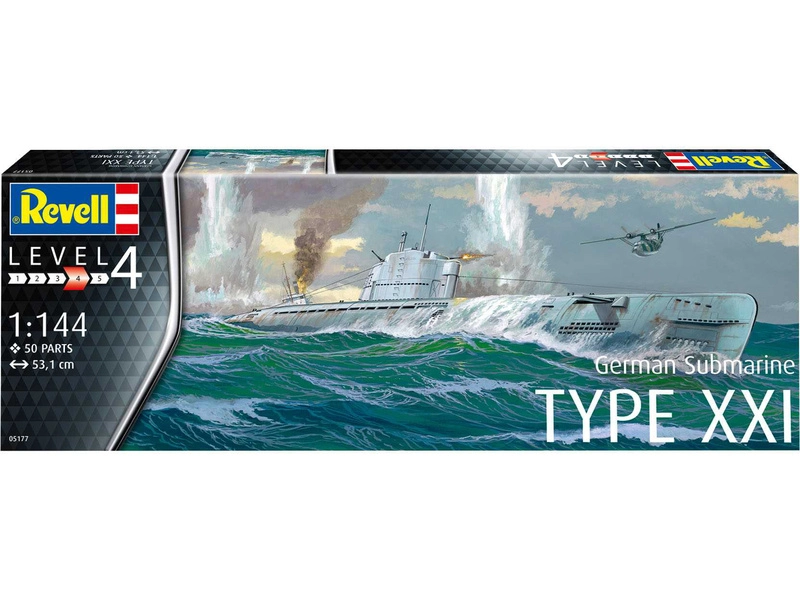 Revell R141 Revell nemecká ponorka typ XXI (1:144) | RCprofi.cz
