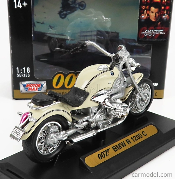Motor-max BMW R1200c 1997 - 007 James Bond - Zajtrajšok nikdy neumiera - Il Domani Non Muore Mai 1:18 Cream