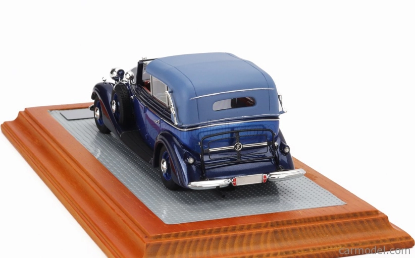 Ilario-model Horch 951a Pullman Original Car Semiconvertible Cabriolet Closed 1937 1:43 2 Tóny Modré