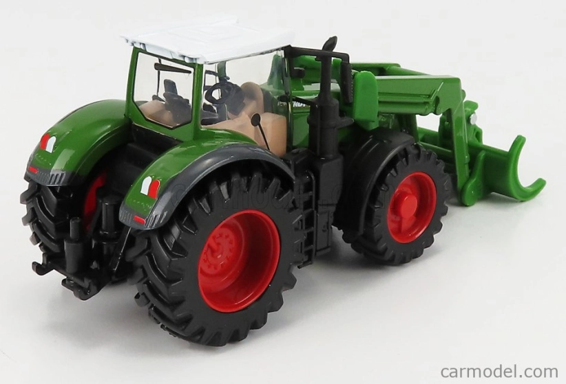 Bburago Fendt Vario 1050 Tractor With Front Logging Grab 2016 1:50 zelená sivá červená