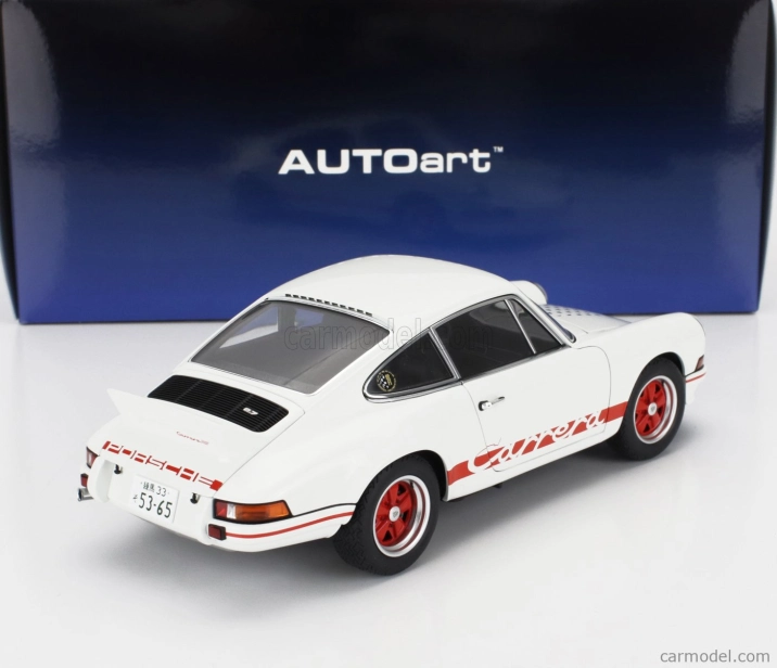 Autoart Porsche 911 Carrera Rs 1973 - The Circuit Wolf - (rival) Sakon Hayase - Manga Movie 1:18 Bielo-červená