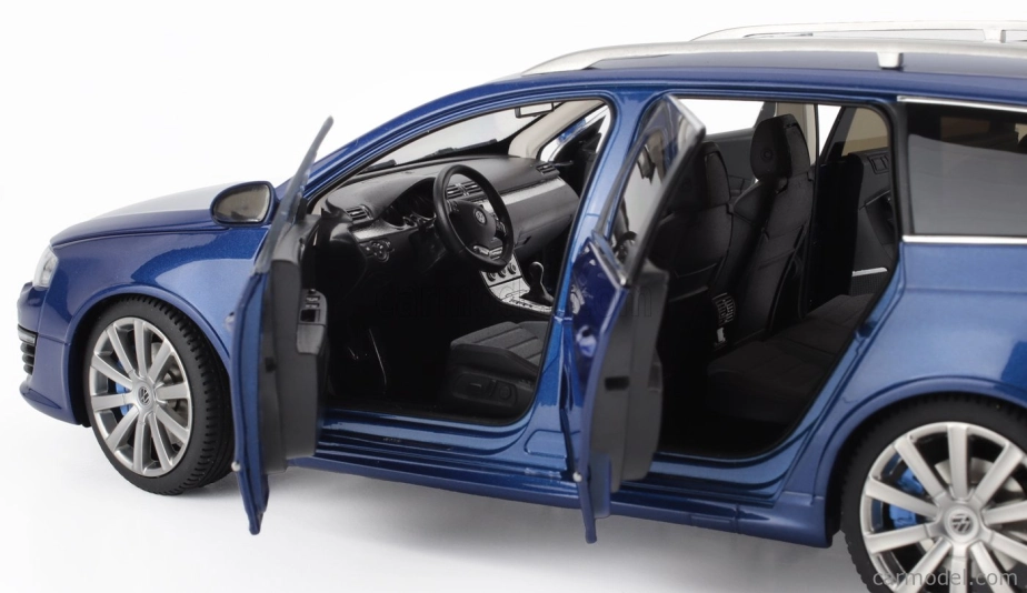 Nzg Volkswagen Passat Variant R36 V6 Sw Station Wagon 2010 1:18 Blu Biscaglia - Modrá