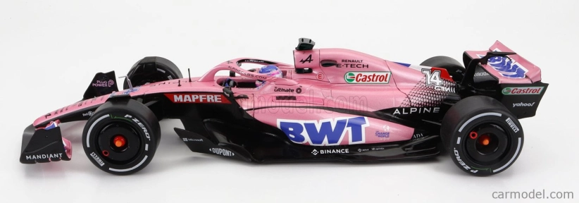 Solido Renault F1 A522 Team Alpine Bwt N 14 Bahrain Gp 2022 Fernando Alonso 1:18 Ružová