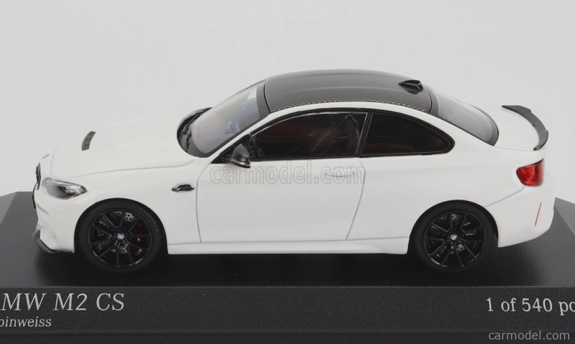 Minichamps BMW radu 2 M2 Cs Coupe (g42) 2020 - Čierne kolesá 1:43 Biela
