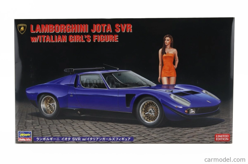 Hasegawa Lamborghini Jota Jota Svr s figúrkou dievčaťa 1970 1:24 /