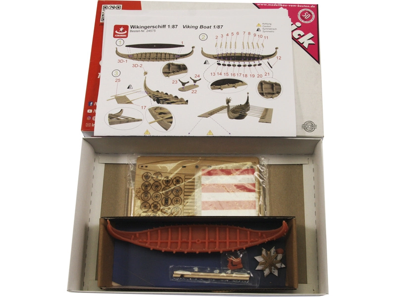 Türkmodel vikingská loď 1:87
