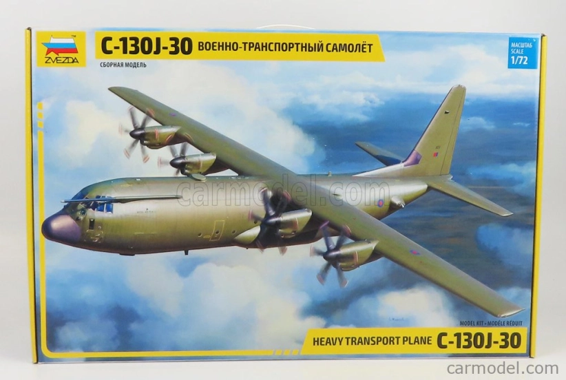 Zvezda Lockheed martin C-130j-30 Vojenské ťažké dopravné lietadlo 1954 1:72 /