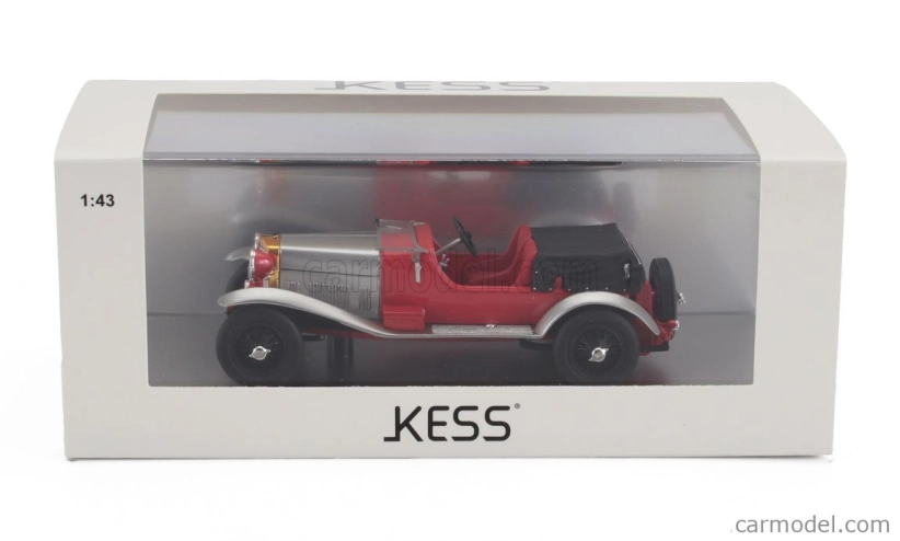 Kess-model Alfa romeo Rl Super Sport 4 Seat - 4 Posti - S krytými sedadlami 1927 1:43 Red Silver Black