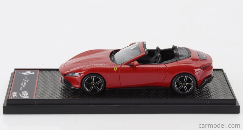 Bbr-models Ferrari Roma Spider Open 2020 - čierne disky 1:43 Rosso Corsa 322 - červená