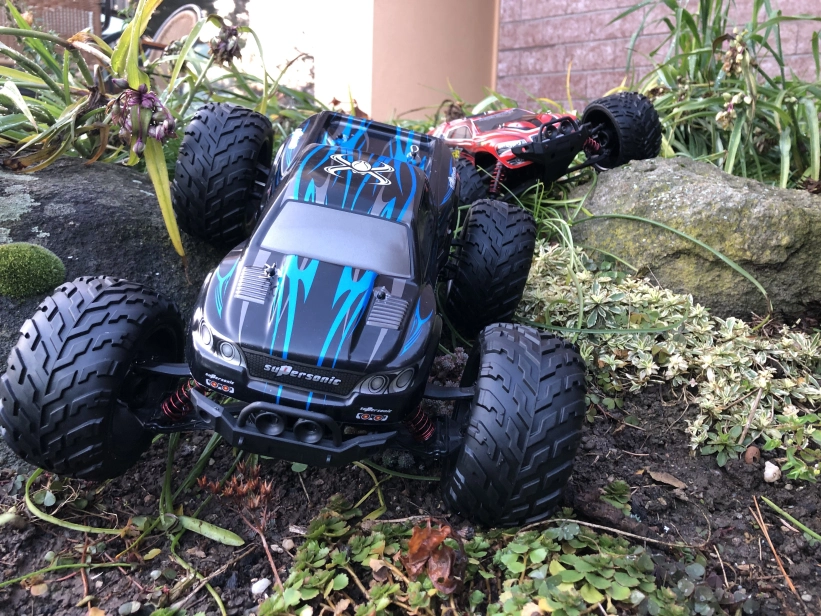 RC auto X9115 Challenger monster inovovaná verzia, modrá + náhradná batéria