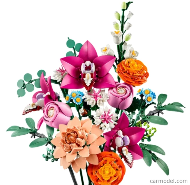 Lego Accessories Lego Botanicals - Pretty Pink Flower Bouquet - 749 Pezzi - 749 Pcs Zelená