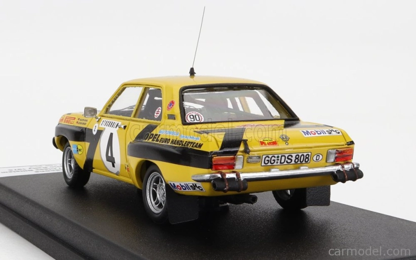 Trofeu Opel Ascona (night Version) N 4 Rally Montecarlo 1975 W.rohrl - C.billstam 1:43 Žlutá Černá