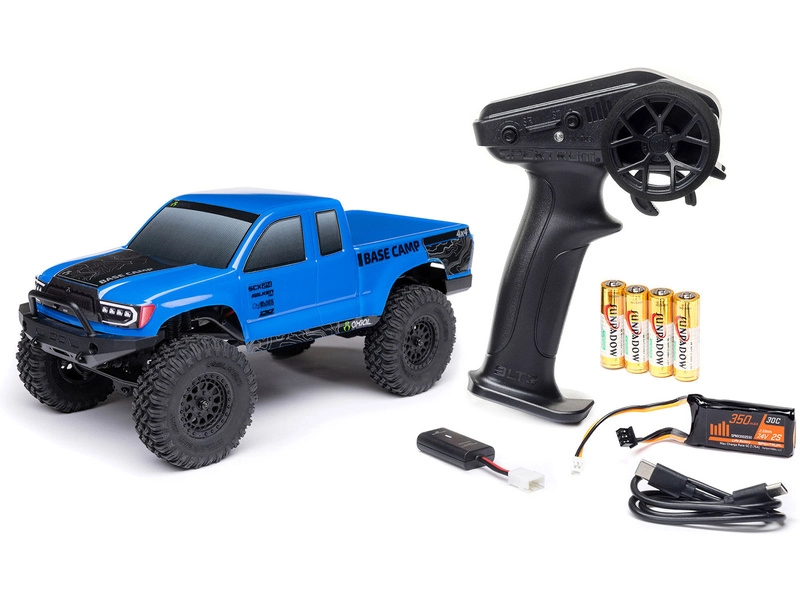 RC auto Axial SCX24 Base Camp 1:24 4WD RTR, modrá