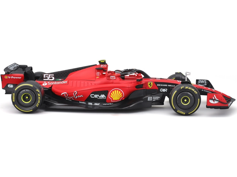 Bburago Ferrari F1 Sf-23 Team Scuderia Ferrari N 55 2023 Carlos Sainz 1:18, červená
