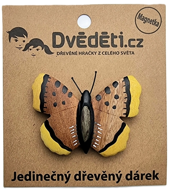 Drevený magnet Veľký motýľ