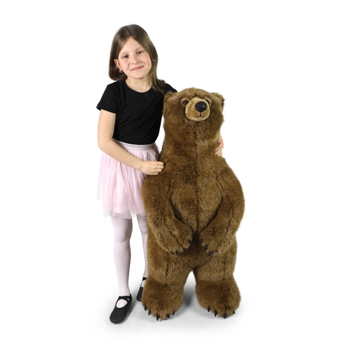 Rappa Plyšový medvěd hnědý100 cm ECO-FRIENDLY