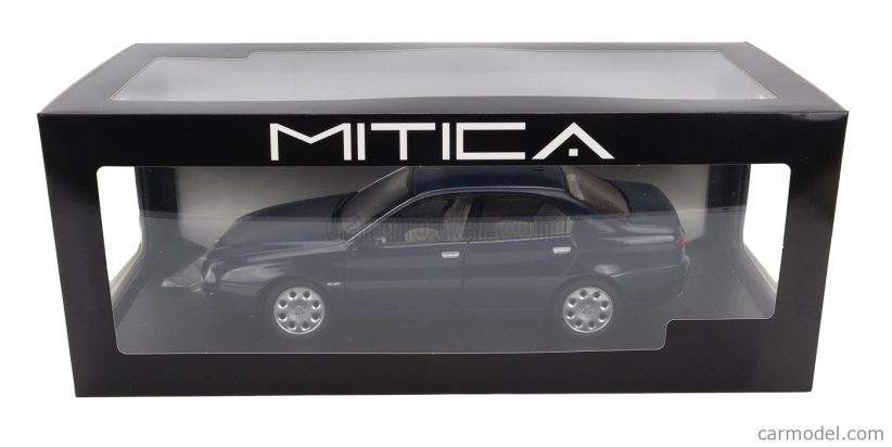 Mitica-diecast Alfa romeo 166 2.0 Twin Spark (with  Decals Comando Carabinieri - Comando Gdf E Civile) 1998 - Police (lampeggiante Applicabile Con Biadesivo - Flashing Light With Double-sided Tape) 1:18 Blue