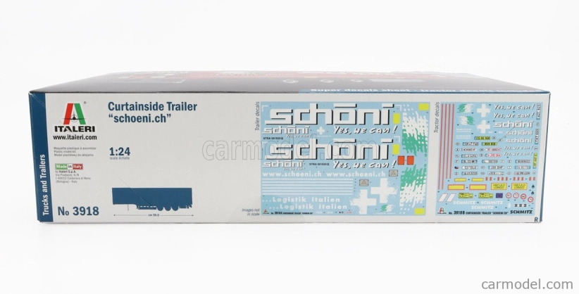 Italeri Trailer Trailer For Truck - Rimorchio Telonato - Choeni.ch Transports 1:24 /